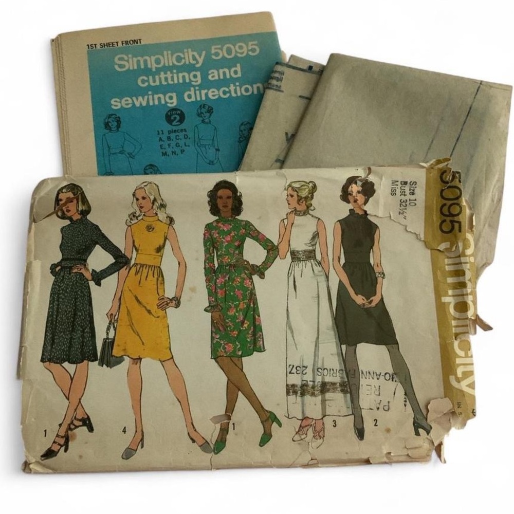 Simplicity 5095 Cocktail Dress Pattern 1960s